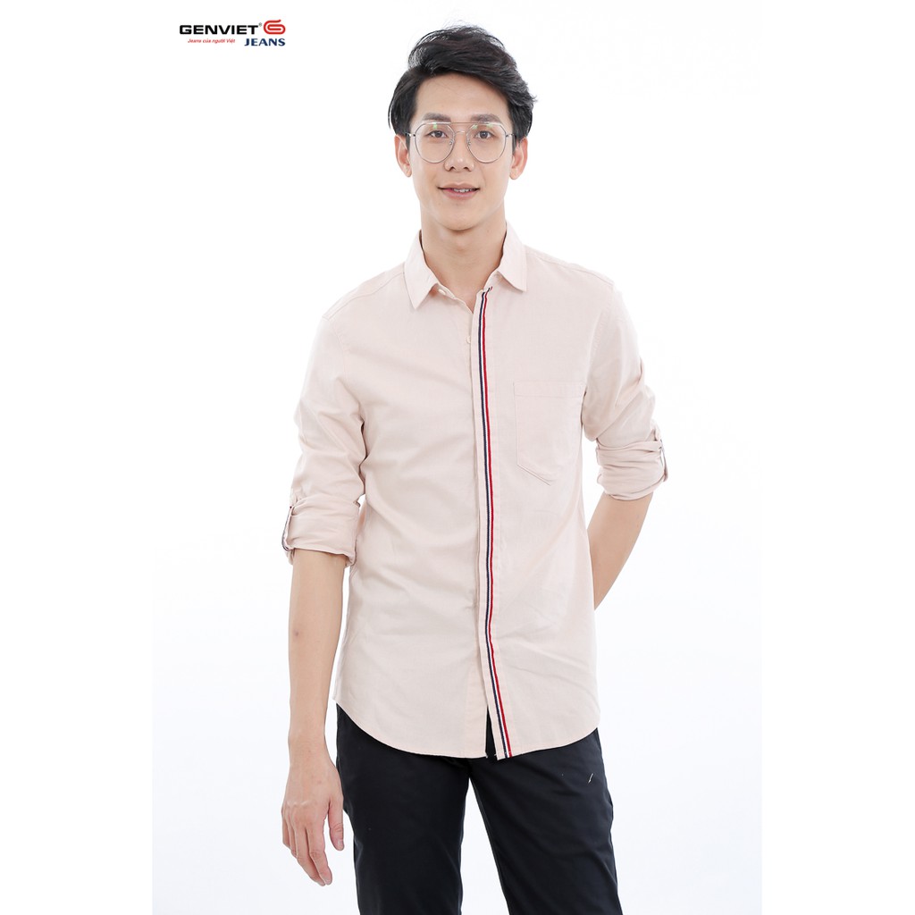 Áo sơ mi dài tay nam T3121C544 GENVIET | BigBuy360 - bigbuy360.vn