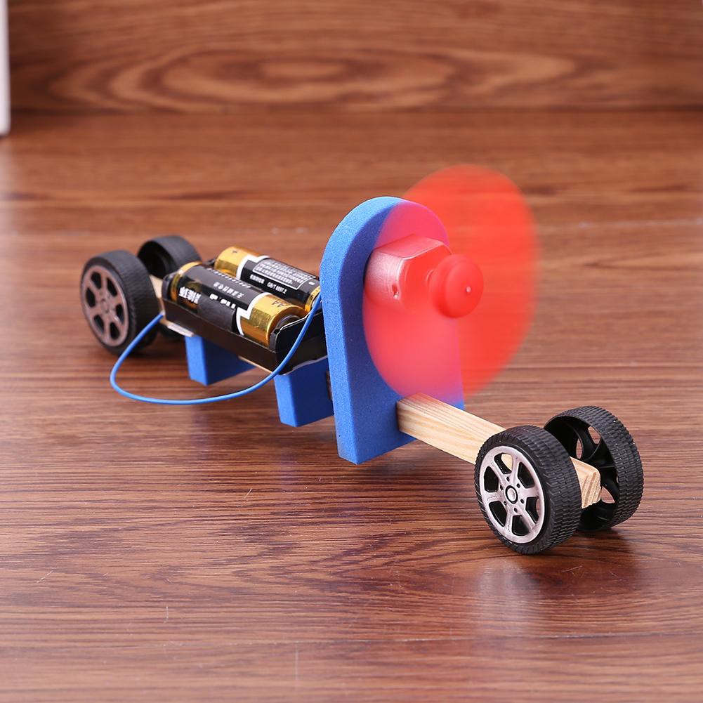 High Alloet Speed Change Racing Wooden Car Kid DIY Assembled Toy Aerodynamic Car Material Tool