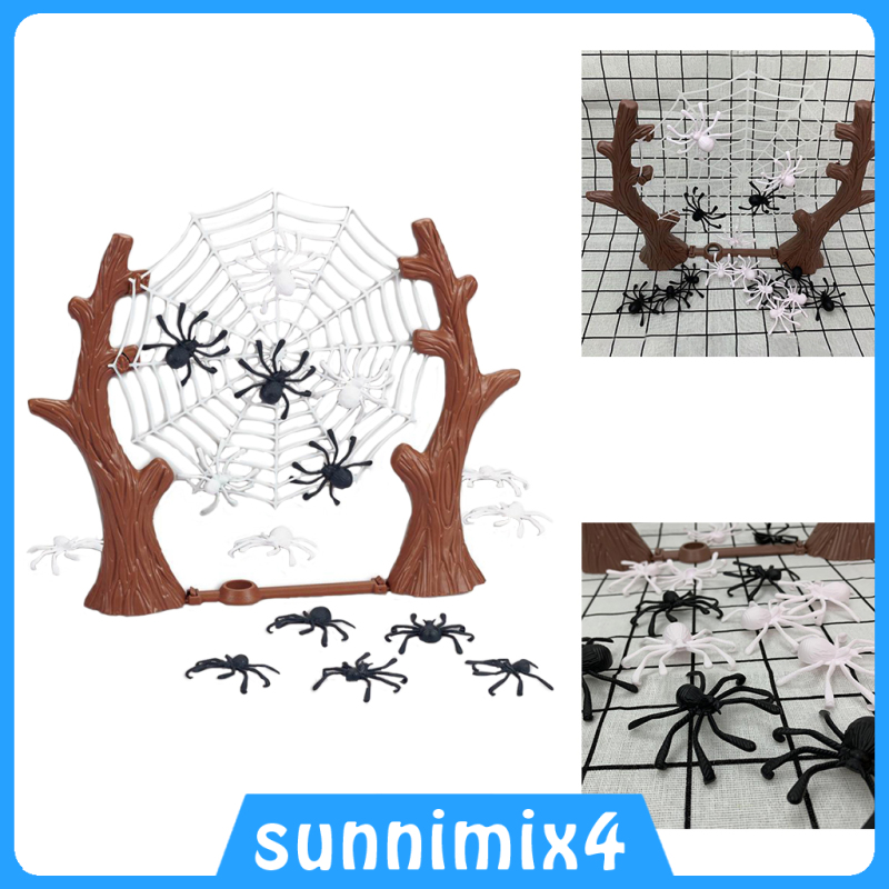 [H₂Sports&Fitness]2 Players Board Game Bouncy Spiders Net Game Toys for Children Kids 4+