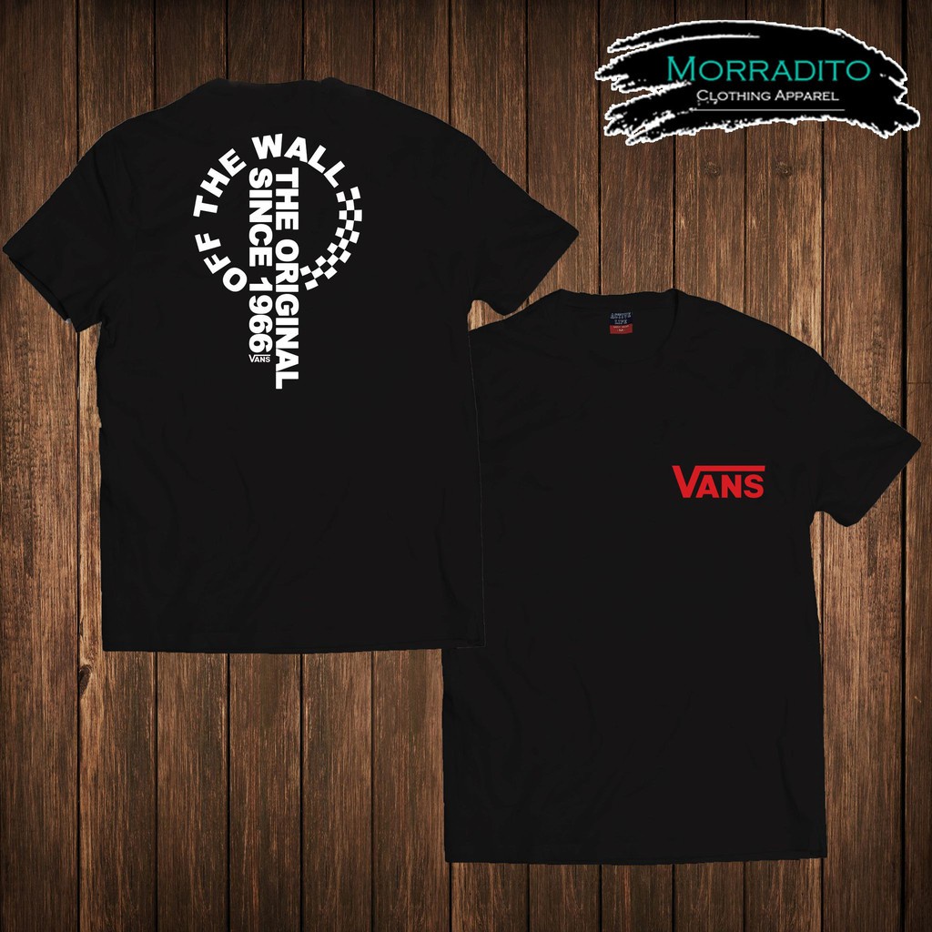 Áo Thun Cotton Ngắn Tay In Chữ Vans Thời Trang Năng Động