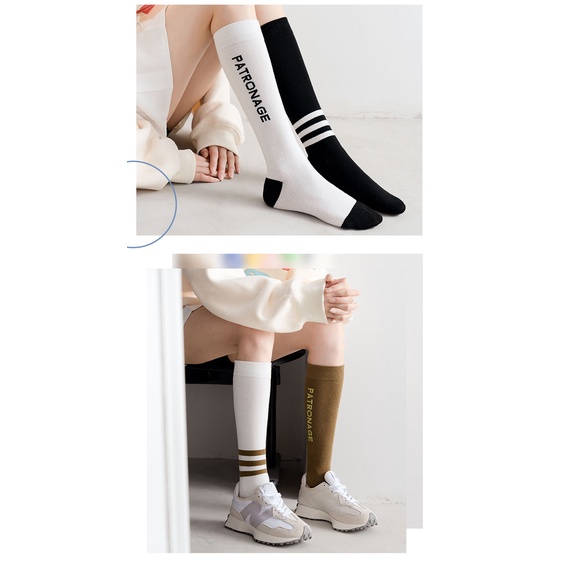 Vớ Cotton Thể Thao In Chữ Thời Trang Xuân Hè Dành Cho Nữ