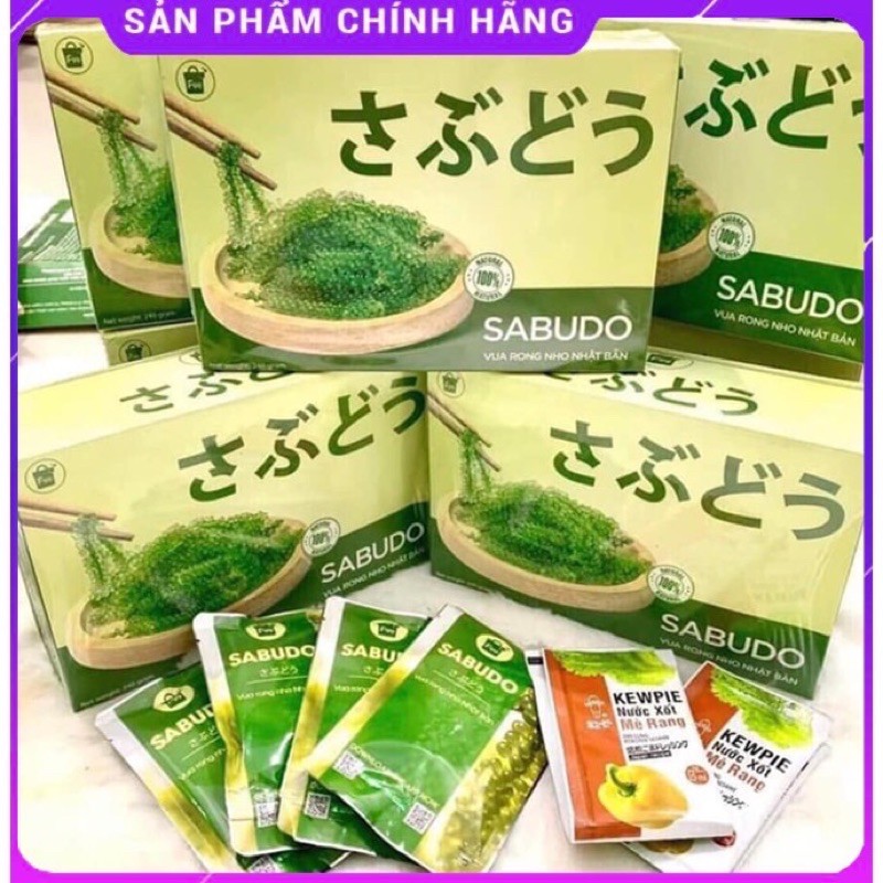 [Rẻ Vô Địch] Rong Nho Tách nước Cao cấp Sabudo Và Trường Thọ và Green Food