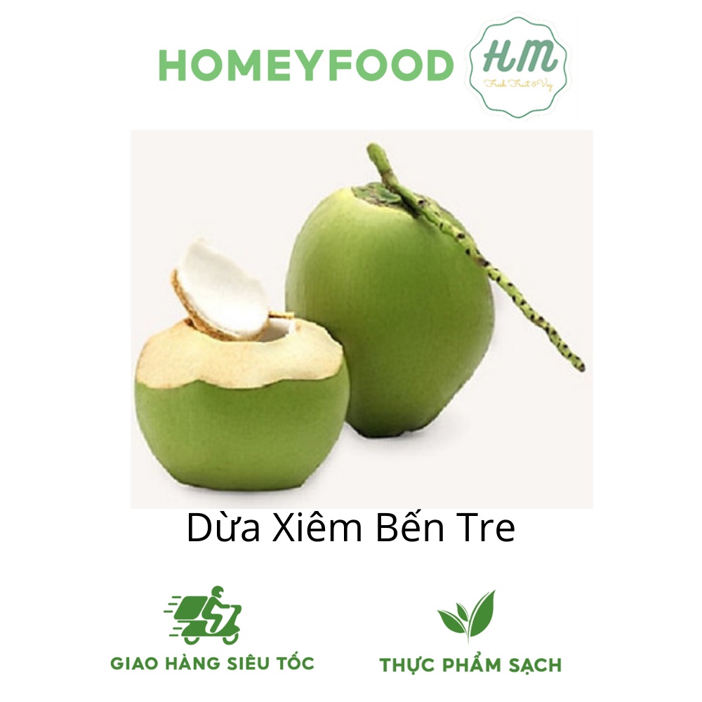 (HN) Dừa Xiêm Bến Tre ngọt lành nhiều nước - Giao Siêu Tốc 1h