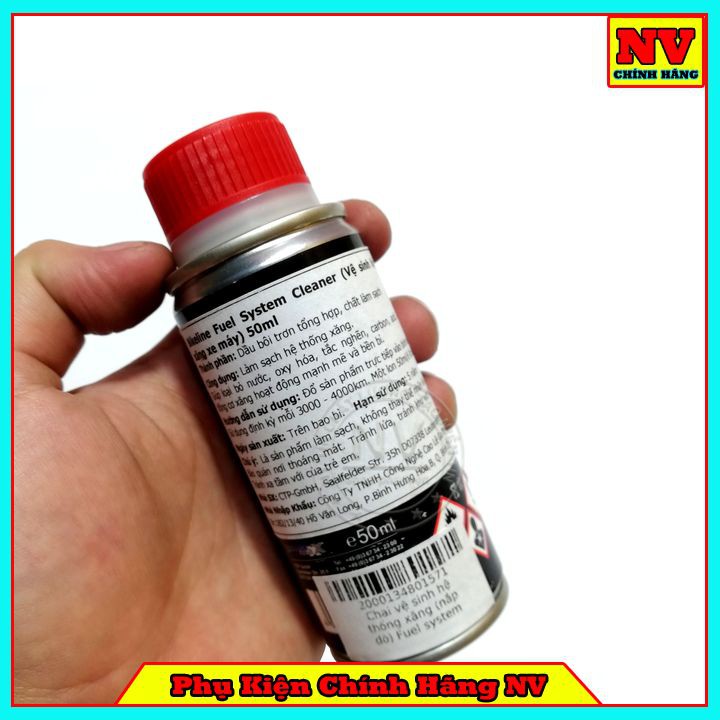 Chai Súc Rửa Vệ Sinh Hệ Thống Xăng Fuel System Cleaner - Chai Nắp Đỏ