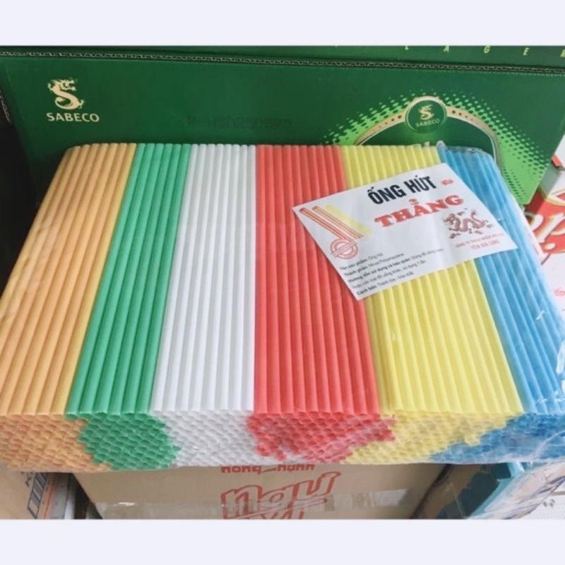 Ống hút xoắn, ống hút thẳng nhiều màu