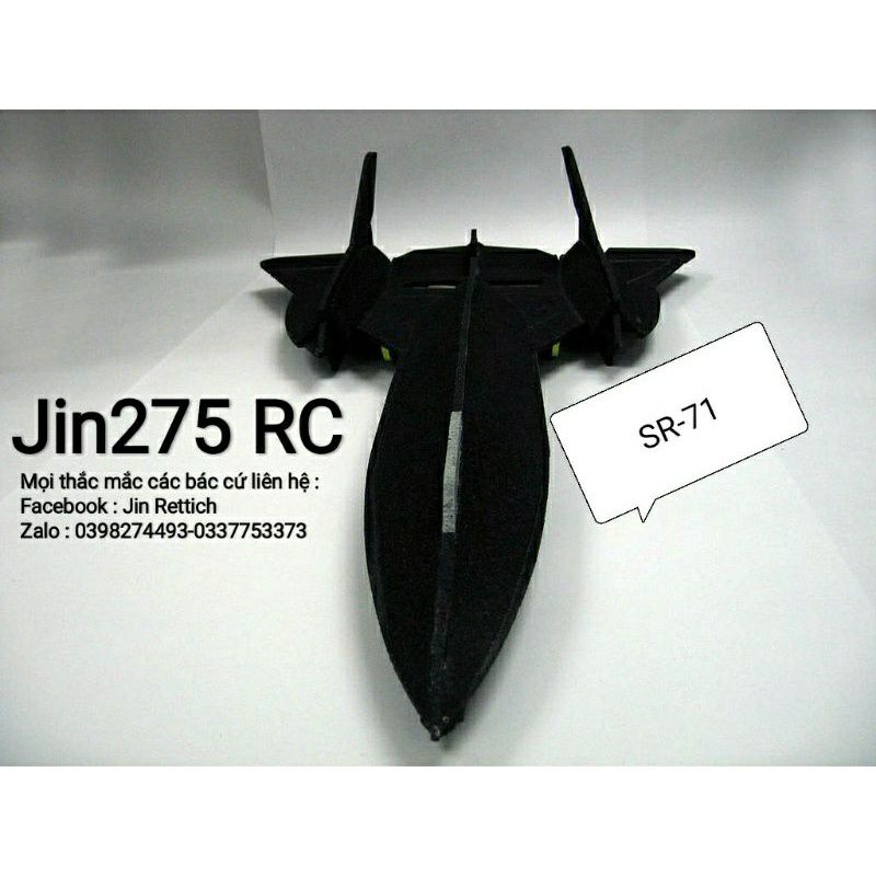 Siêu Deal ♥️ Bộ vỏ kit máy bay SR -71 sải 64  cm