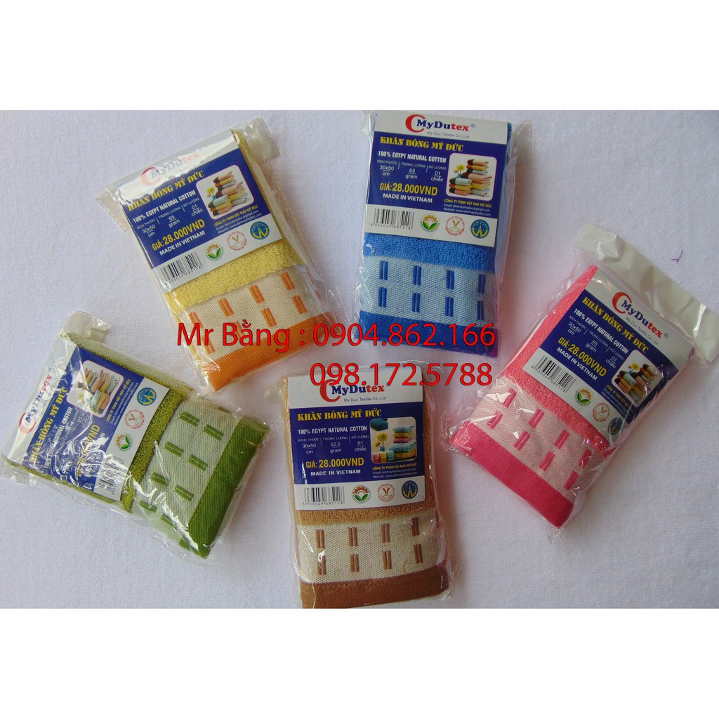 Khăn lau mặt 100% cotton hàng xuất khẩu