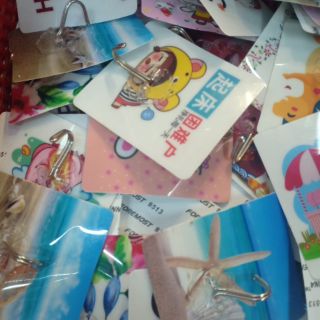 Combo 10 móc dán tường họa tiết 3d
