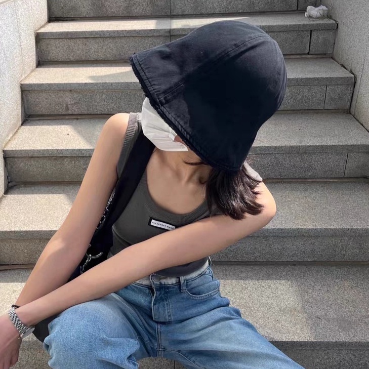 Nón Tai Bèo Che Nắng Vành Rộng Cỡ Nhỏ Kiểu Retro Nhật Bản Dễ Thương Cho Các Cặp Đôi