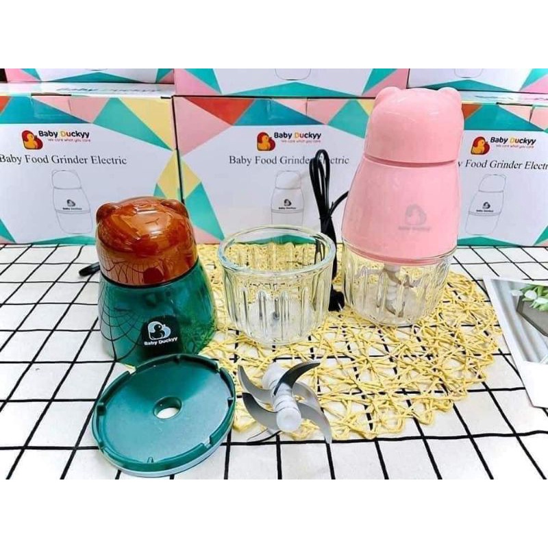 Cối thủy tinh thay thế máy xay baby duckky