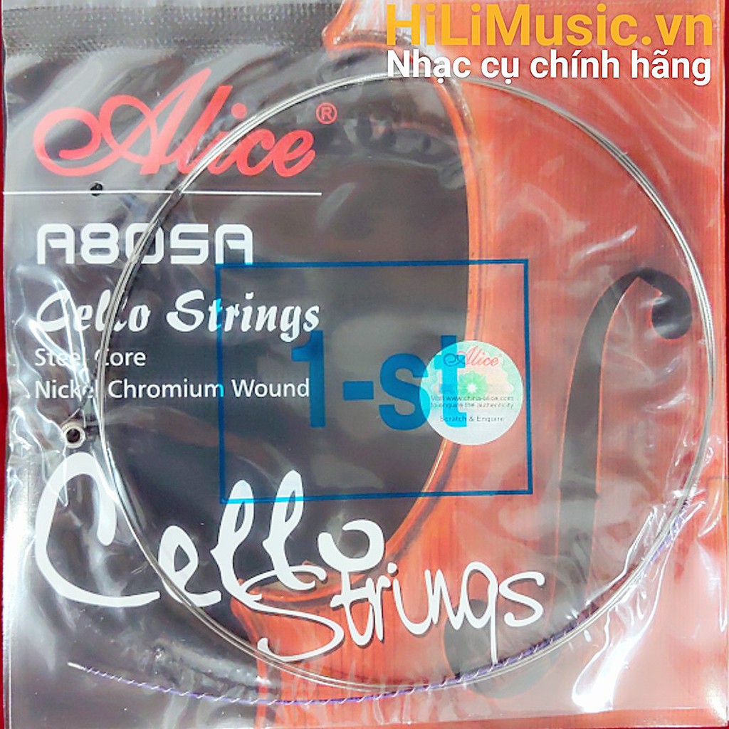 [Cửa Hàng Uy Tín] Dây Cello Alice A805A Steel Core, Nickel Chromium Wound