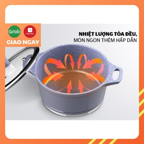 Bộ nồi quánh vân đá đáy từ SUNHOUSE CHỐNG DÍNH