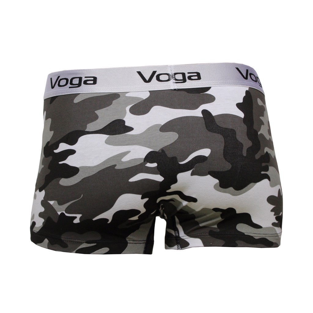 Quần lót nam kiểu boxer ống ngắn Voga rằn ri thun cotton 100% thoáng mát, sành điệu, mạnh mẽ