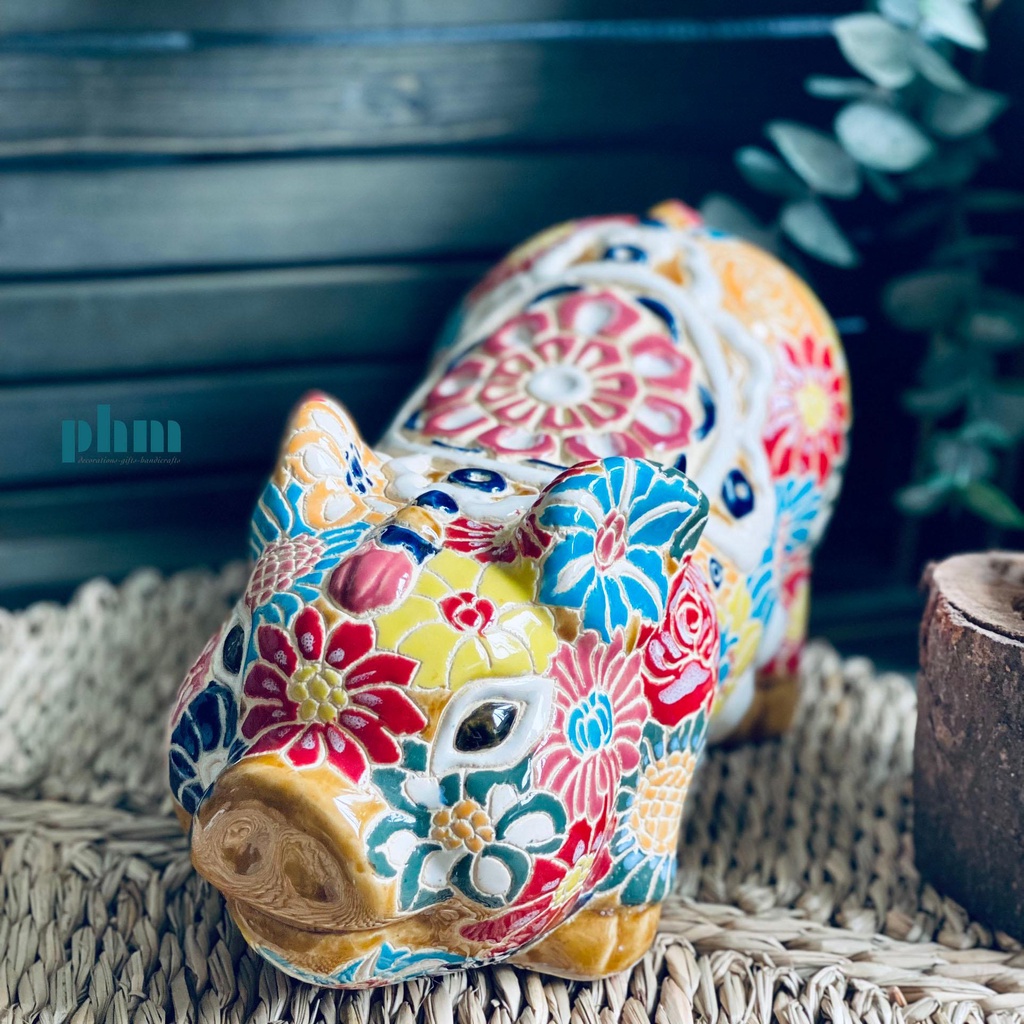 Heo đất bách hoa lưng sen hồng