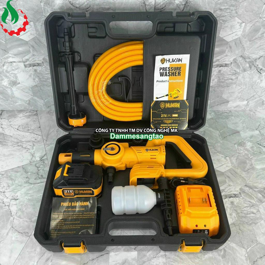 Máy rửa xe pin Hukan 21V HK-PW3828BL