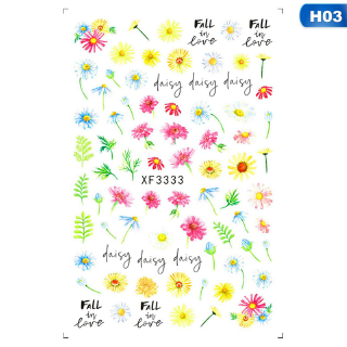 Sticker Dán Móng Tay Hình Hoa Cúc