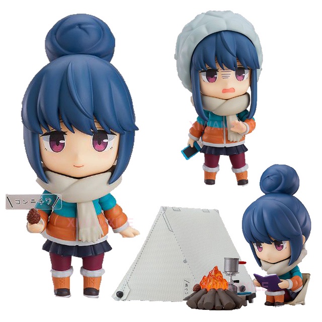 Mô Hình Nhân Vật Yuru Camp Rin Shima 981 Q Bản Q Bằng PVC Không Hộp