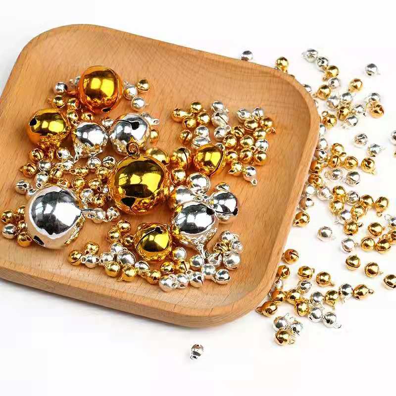 Set 10 chuông tròn nhiều màu size 8-14mm