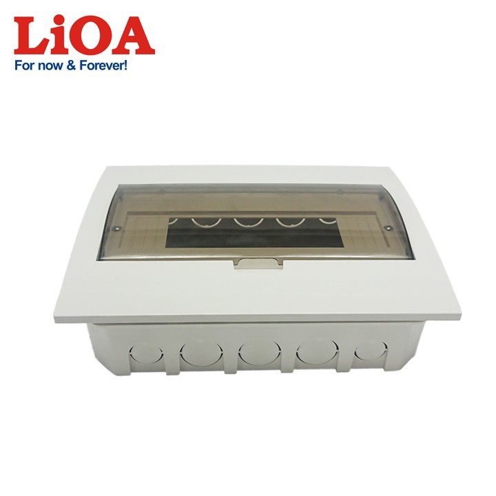 Tủ điện LiOA đế nhựa dùng cho MCB, MCCB, RCBO chứa 8 đến 12 aptomat (SE4FC8/12LA)