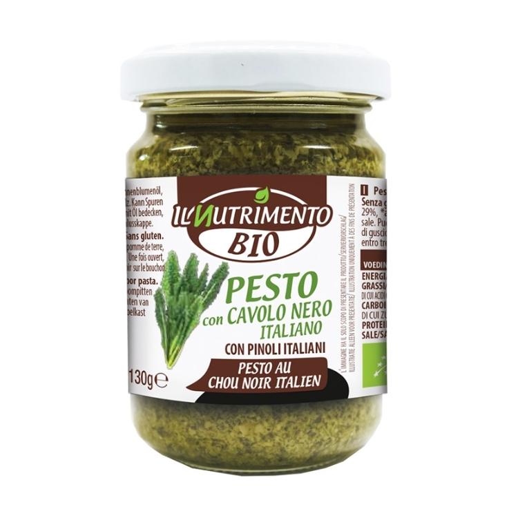 Sốt Pesto Thuần Chay Hữu Cơ, Sốt Ăn Chay Hữu Cơ, Sốt Hữu Cơ Ăn Chay - Lọ 130g IL Nutrimento