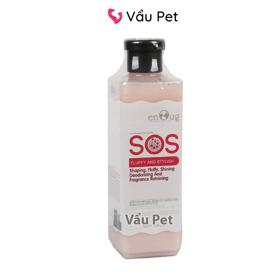 Sữa tắm cho chó SOS 530ml poodle, lông trắng, lông tối màu  - Sữa tắm chó mèo Vẩu Pet Shop