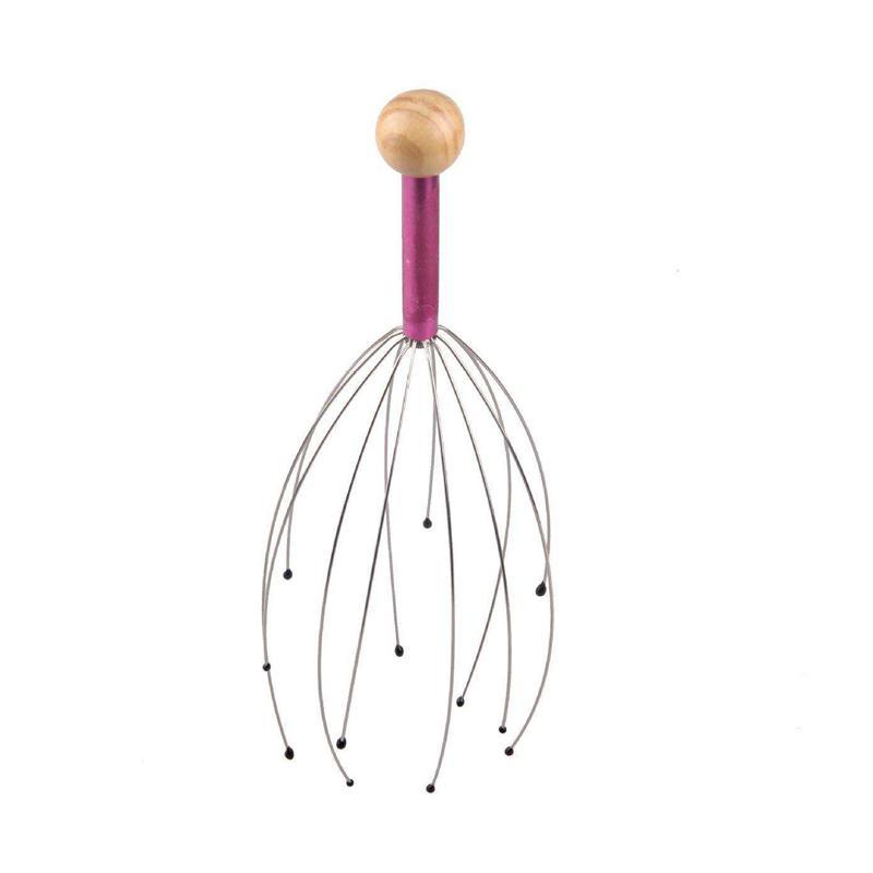 Cây mát xa da đầu thiết kế nhiều màu sắc độc đáo Octopus Head Massager Wire Meridian Brush Household Itching Scratching Head Artifact Itchy Scalp Acupoint Claw