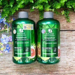 Bộ dầu gội xả bưởi Grapefruit AILISE siêu mượt ngăn rụng kích thích mọc tóc 850mlx2