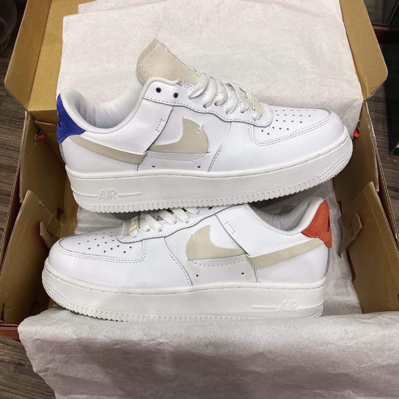 Giầy foce trắng gót hai màu 11