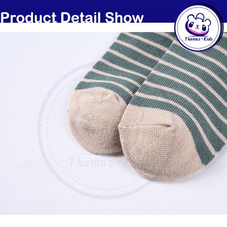[THOAMS KIDS] Set 5 Đôi Vớ Cotton Thấm Hút Mồ Hôi In Họa Tiết Hoạt Hình Thời Trang Cho Bé Trai Và Gái