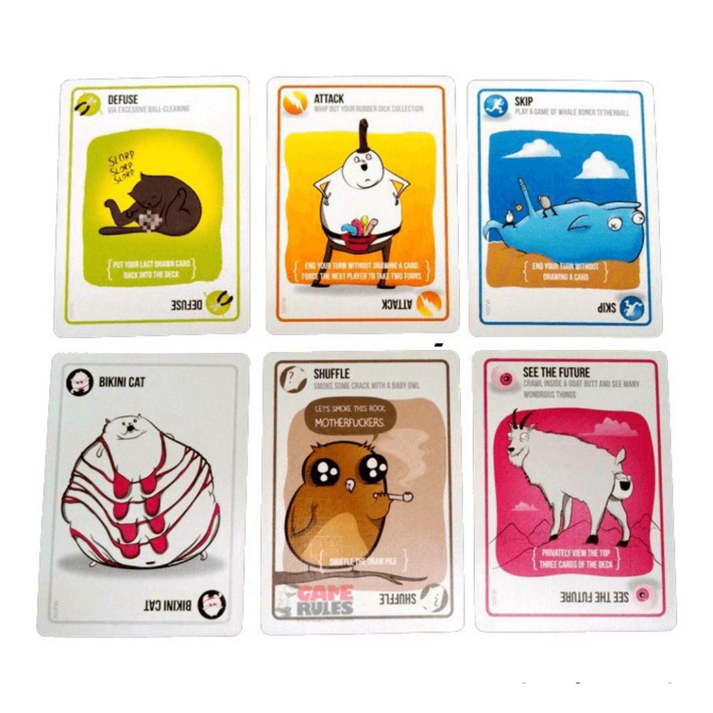 Bộ Bài Mèo Nổ Exploding Kittens NSFW 56 Lá Bài - KIDWORLD