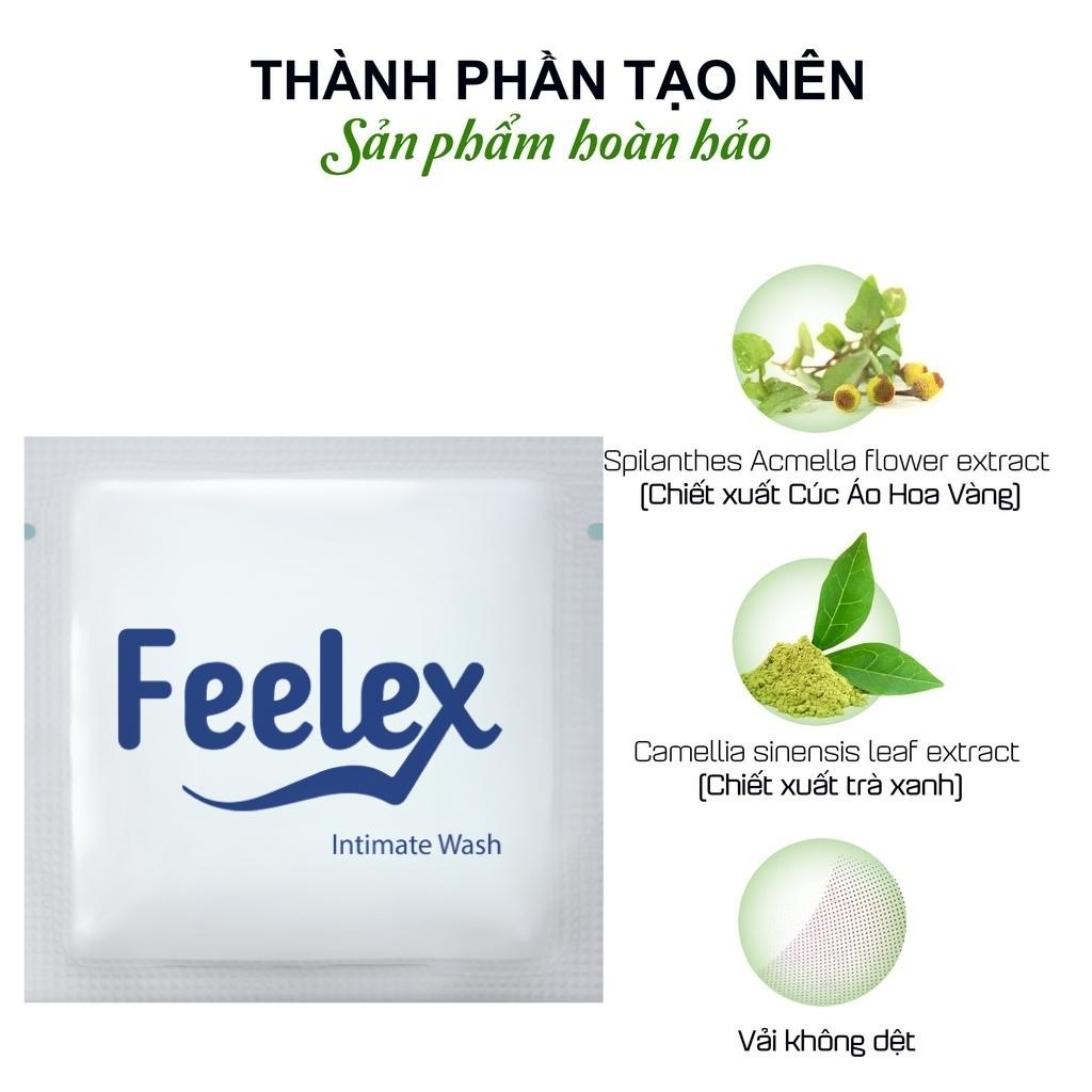 Khăn lau sinh lý nam giới Feelex Delay Spray, vệ sinh vùng kín, kéo dài thời gian quan hệ - Gói 1 chiếc