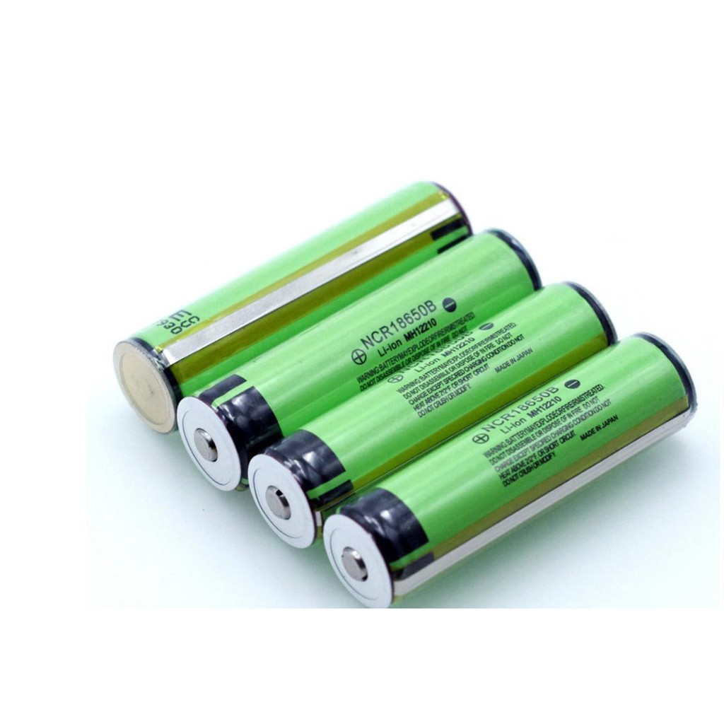 pin 18650 panasonic 3400mah đầu nhọn xả 15A cho đèn pin,box sạc,máy khoan(có mã QR)