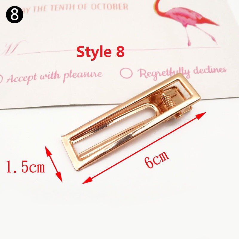 Kẹp tóc kim loại xinh xắn dành cho nữ