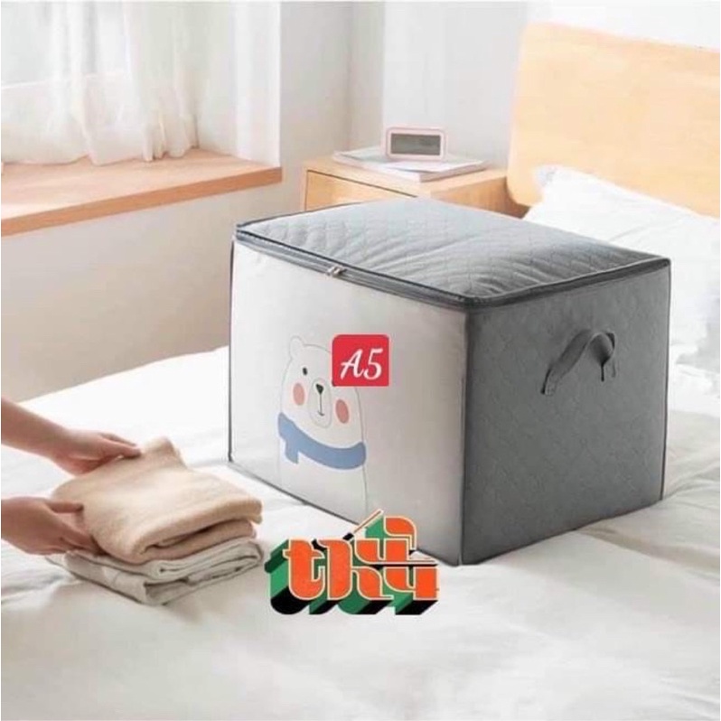 Túi vải đựng quần áo chăn màn đa năng chống thấm nước chống mốc bụi bẩn