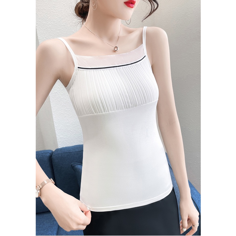 Camisole Mặc Vest Titishop AOL145 Trắng
