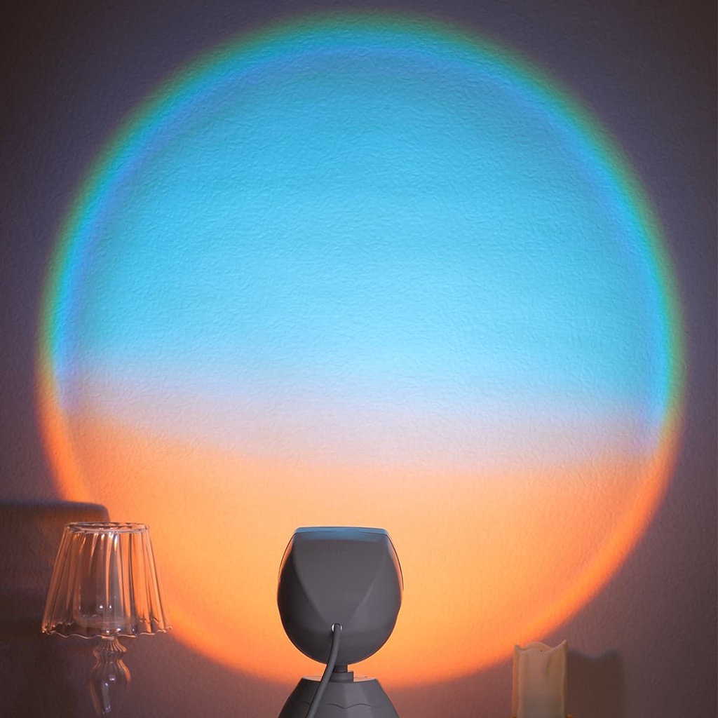 Robot Đèn Chiếu Cầu Vồng Trang Trí Phông Nền Chụp Ảnh Đẹp Mắt