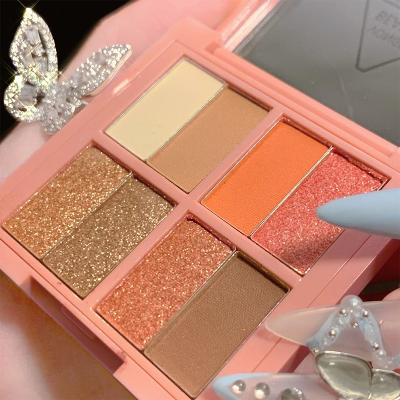 [Hàng mới về] Bảng phấn mắt 8 màu ánh nhũ lấp lánh lâu trôi chống thấm nước | BigBuy360 - bigbuy360.vn