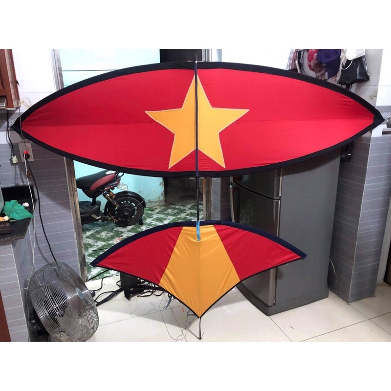 Áo diều lắp ghép - cờ đỏ sao vàng - nhiều mẫu mã - kích thước