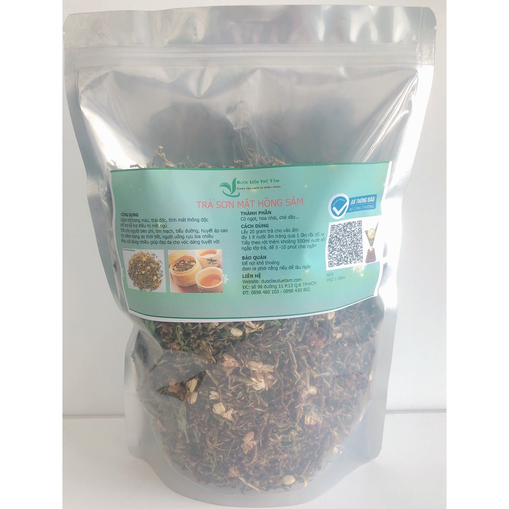 Bán sỹ trà sơn mật hồng sâm gói 1kg