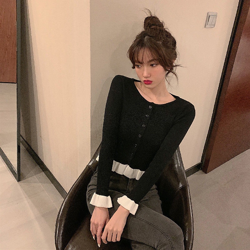 Áo thun dáng ôm ngắn phong cách hàn quốc sành điệu