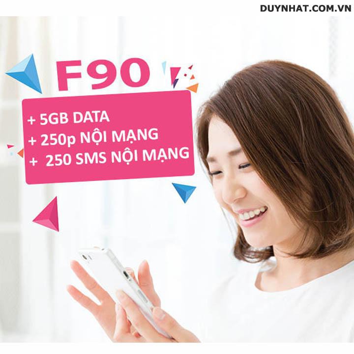 Sim Đăng Kí Chính Chủ - Viettel F90 Hỗ Trợ 3G-4G , Số Đẹp , Giá Rẻ (Khuyến Mãi Gói Cước 12 tháng)