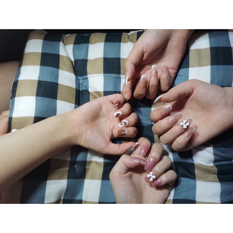 Set 24 móng tay giả nhiều size bằng nhựa ABS  Yukimishop