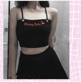 Áo croptop hai dây ulzzang