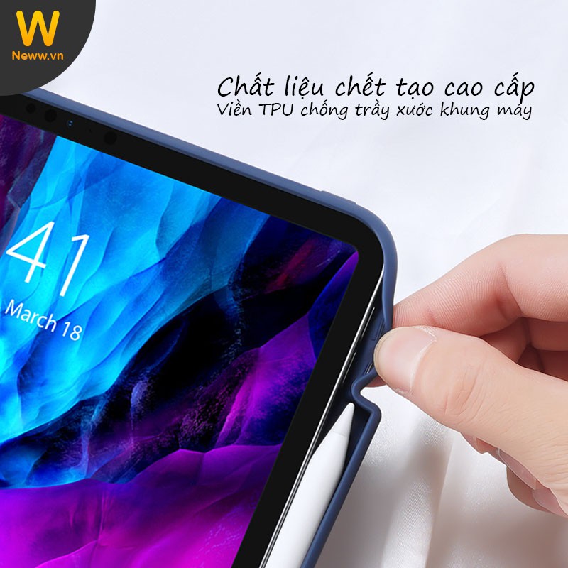 Ốp lưng Dux Ducis iPad Pro 11' ( 2020 / 2018 ) Chống sốc, Kiểu bao da, Mặt lưng trong, Có khay để bút | BigBuy360 - bigbuy360.vn