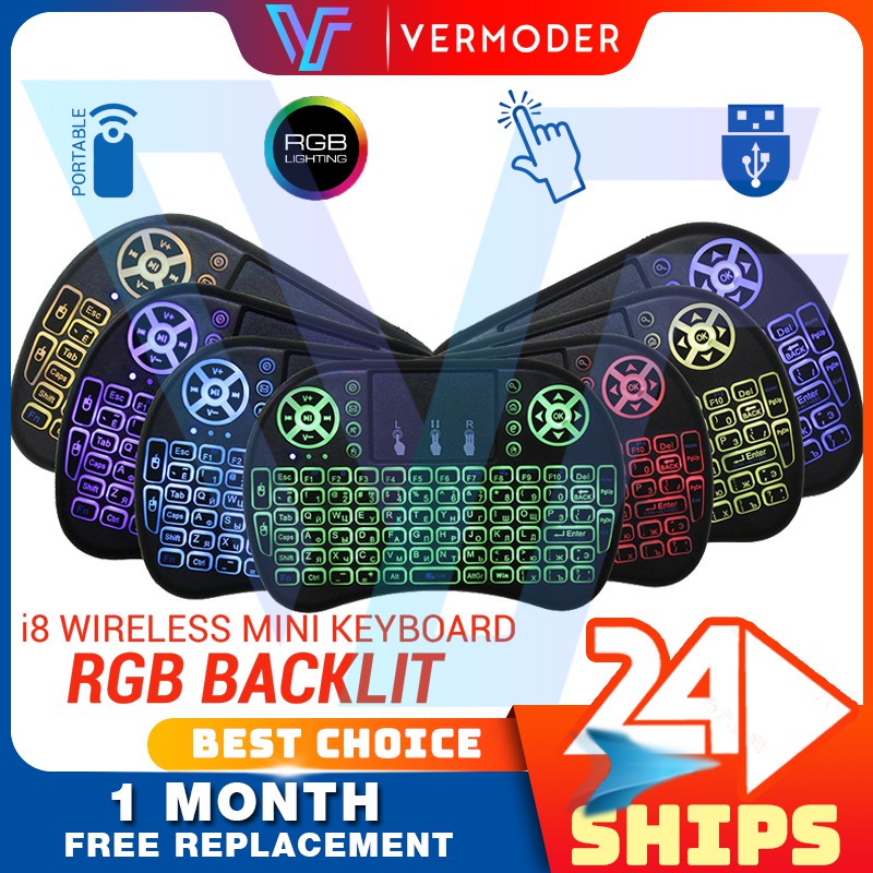 Bàn phím kiêm chuột mini cảm ứng không dây I8 cho Ps4 / Google / Android / Tv Box / chơi game