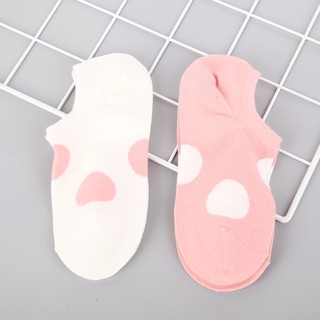 Vớ màu tương phản chấm bi (2 đôi) minigood