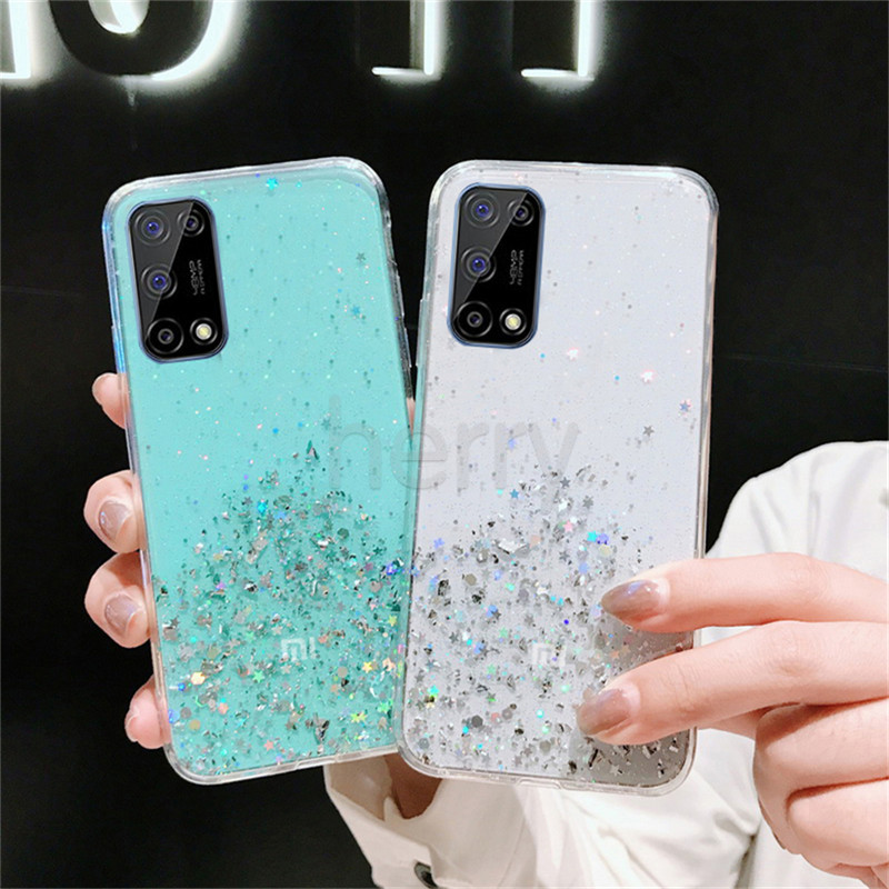 Ốp lưng TPU Bầu trời đầy sao tỏa sáng vỏ điện thoại Cho Realme 7 7i 6 6i 5 5i Pro XT Chống Sock Chống Trầy Chống vết dầu