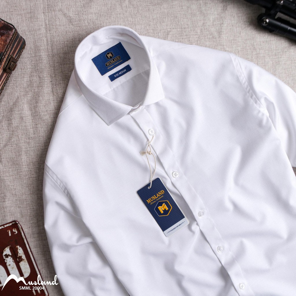 Aó sơ mi nam dài tay Musland ( Hàng chính hãng,Form áo Slimfit,vải tre siêu mát,thấm hút mồ hôi,hàng Vnxk) | BigBuy360 - bigbuy360.vn