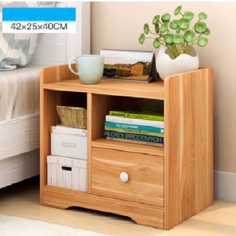 Tủ đầu giường bằng gỗ MDF kích thước 42x25x40cm