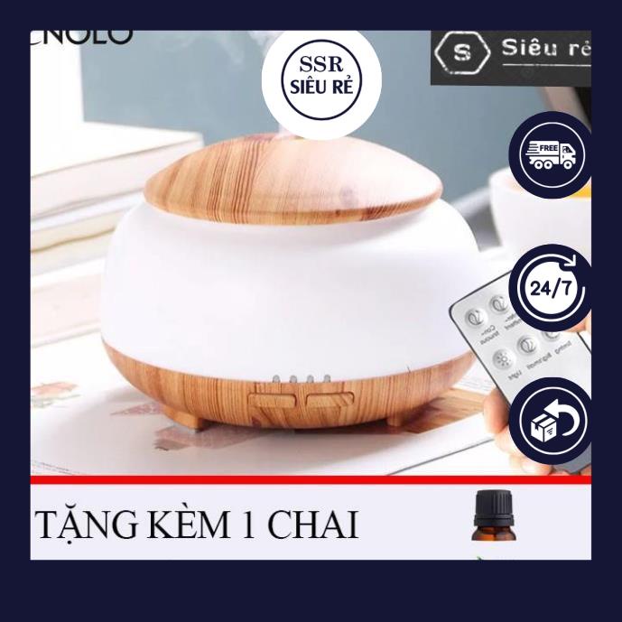 Máy Phun Sương Khuếch Tán Tinh Dầu Nagomi Có Led Kèm Remote Điều Khiển Từ Xa Tặng Tinh Dầu 10ml (LA230299)